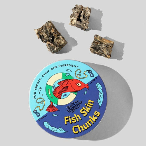 Dried Fish Skin Chunk Dog Treats
